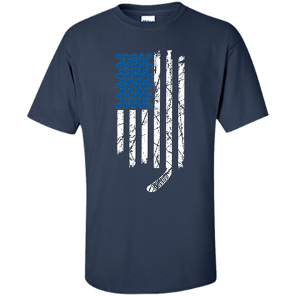 Hockey American Flag T-Shirt Navy