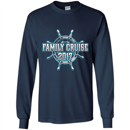 Family Cruise 2017 T-Shirt Family Vacation T-shirt Navy