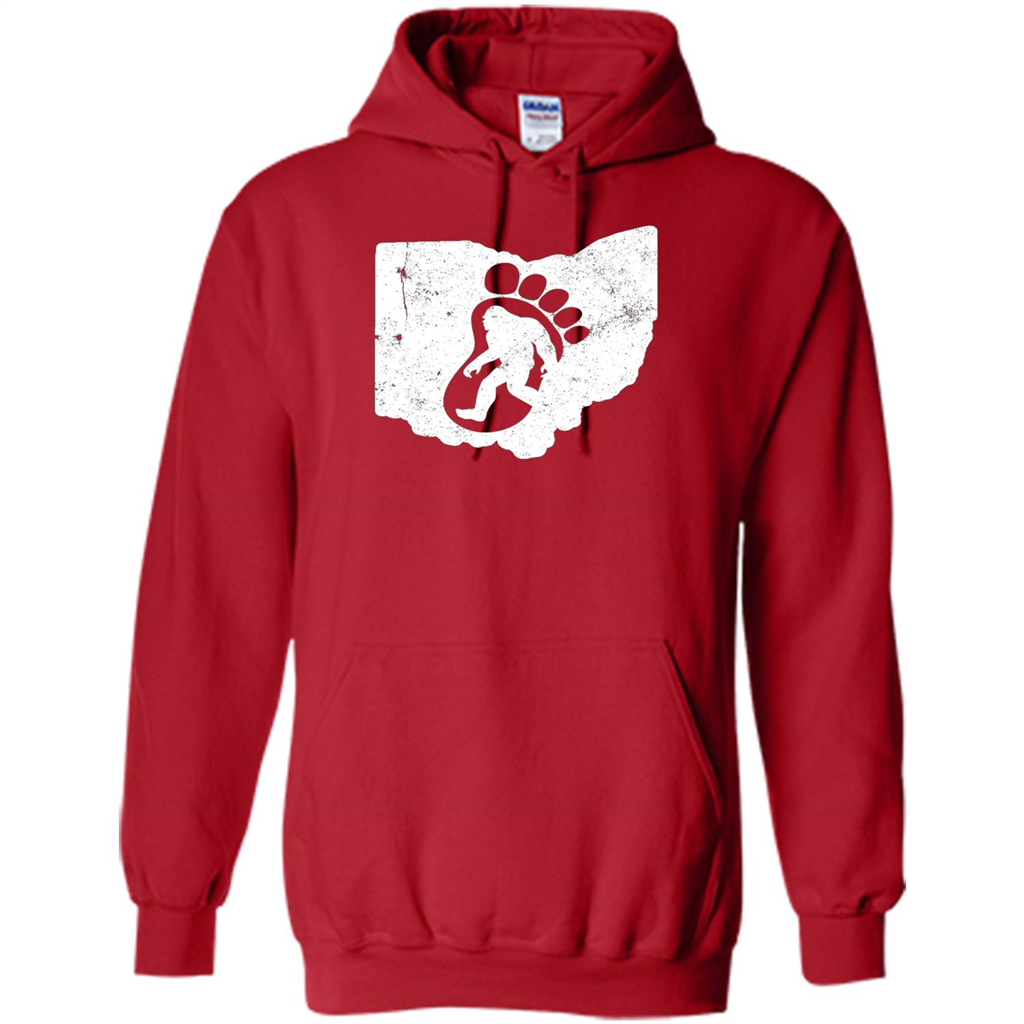 Ohio Hunting Bigfoot T-shirt Red