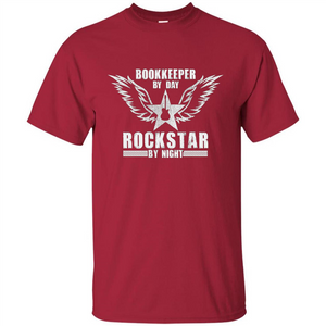 The Official Bookkeeper By Day T-Shirt Rockstar By Night T-Shirt