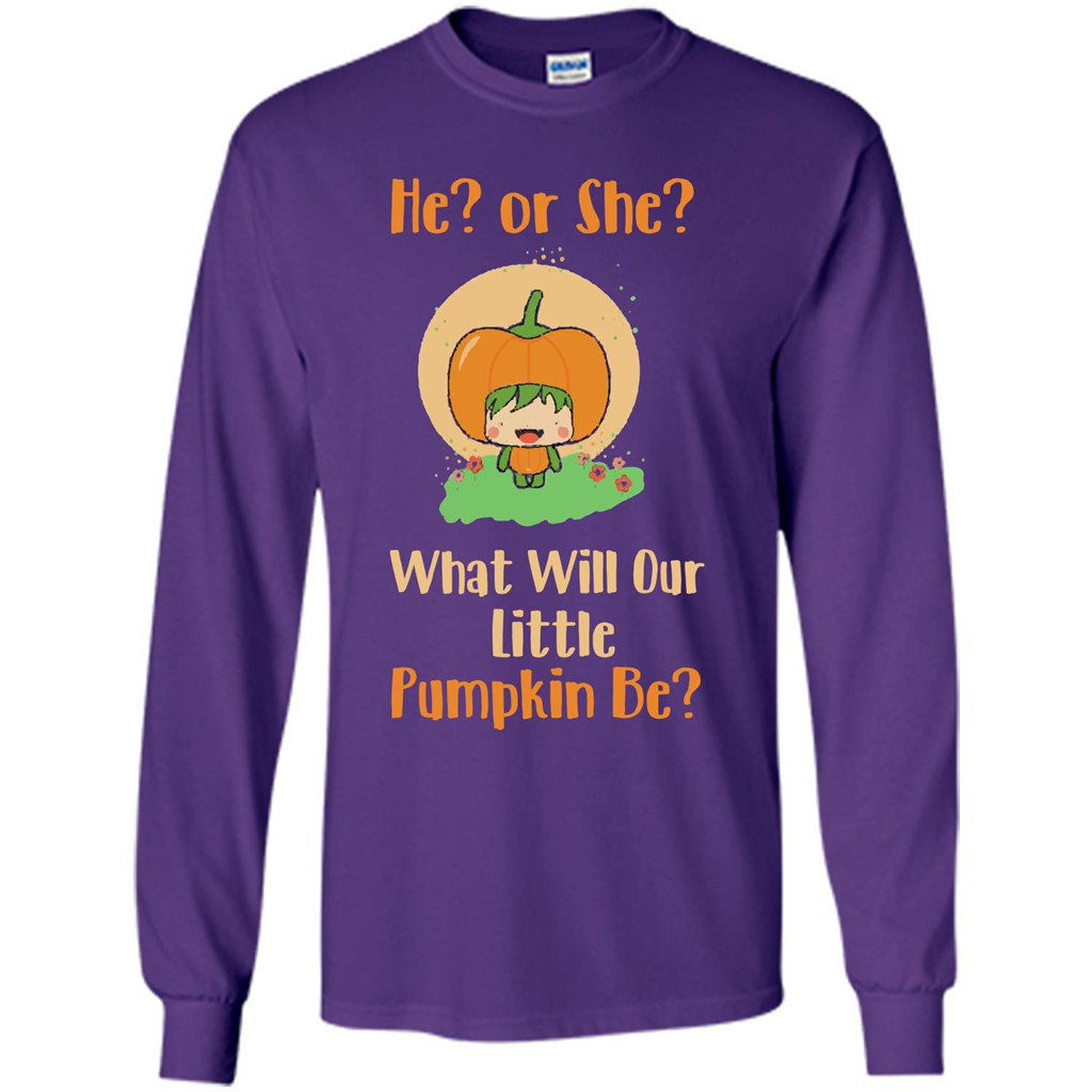 Halloween T-shirt What Will Our Little Pumpkin Be T-shirt