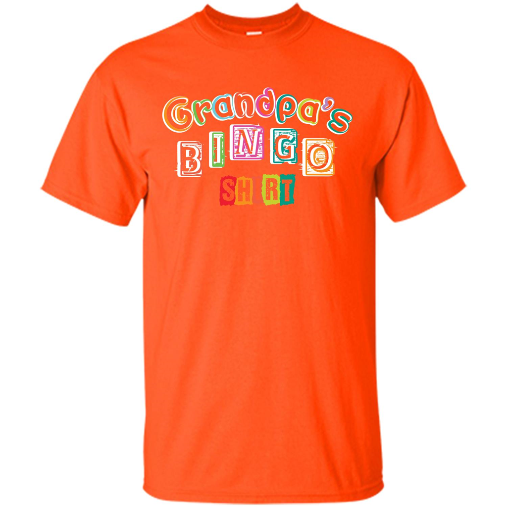 Papa T-shirt GrandpaŠ—Ès Bingo T-shirt Orange