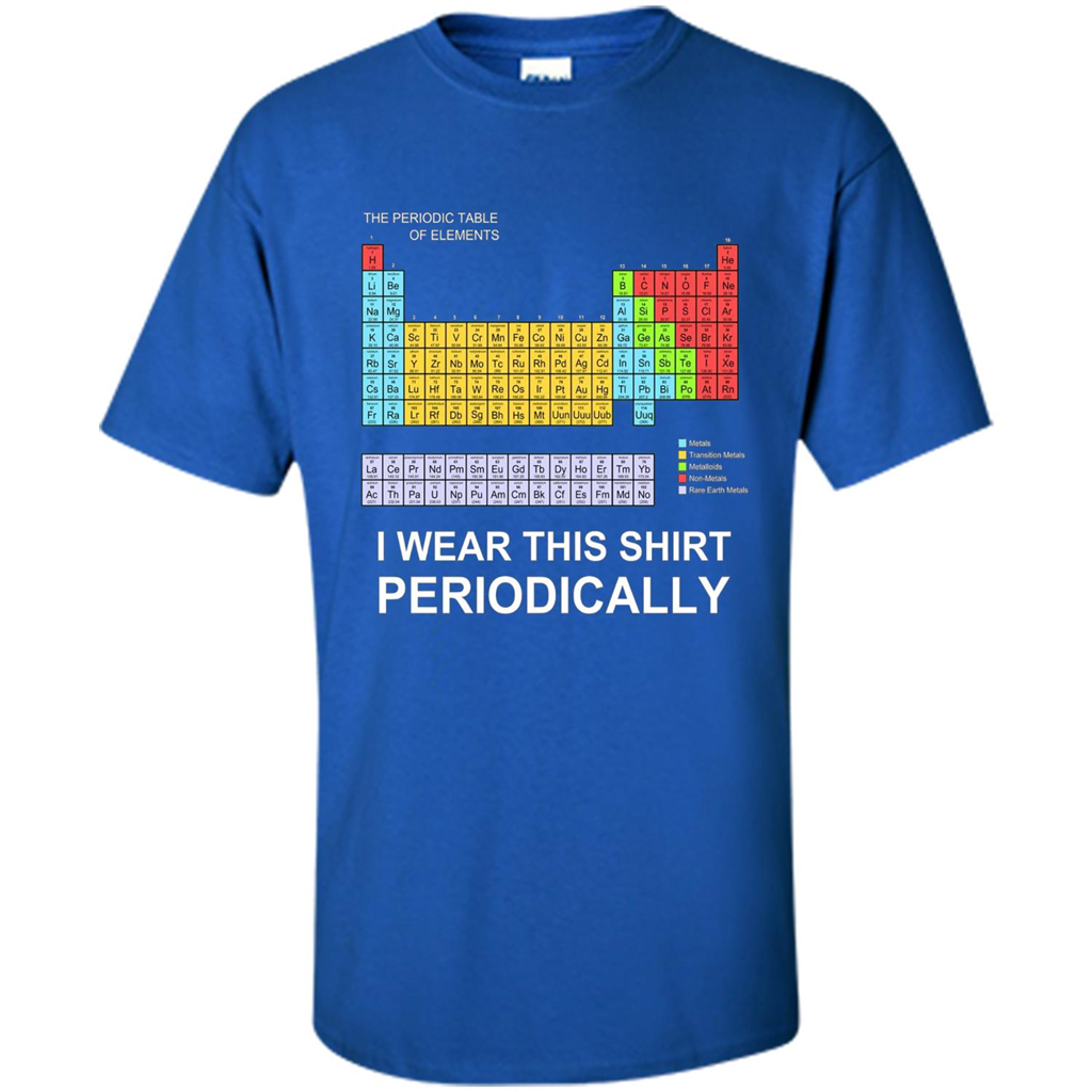 I Wear This Shirt Periodically T-shirt Royal