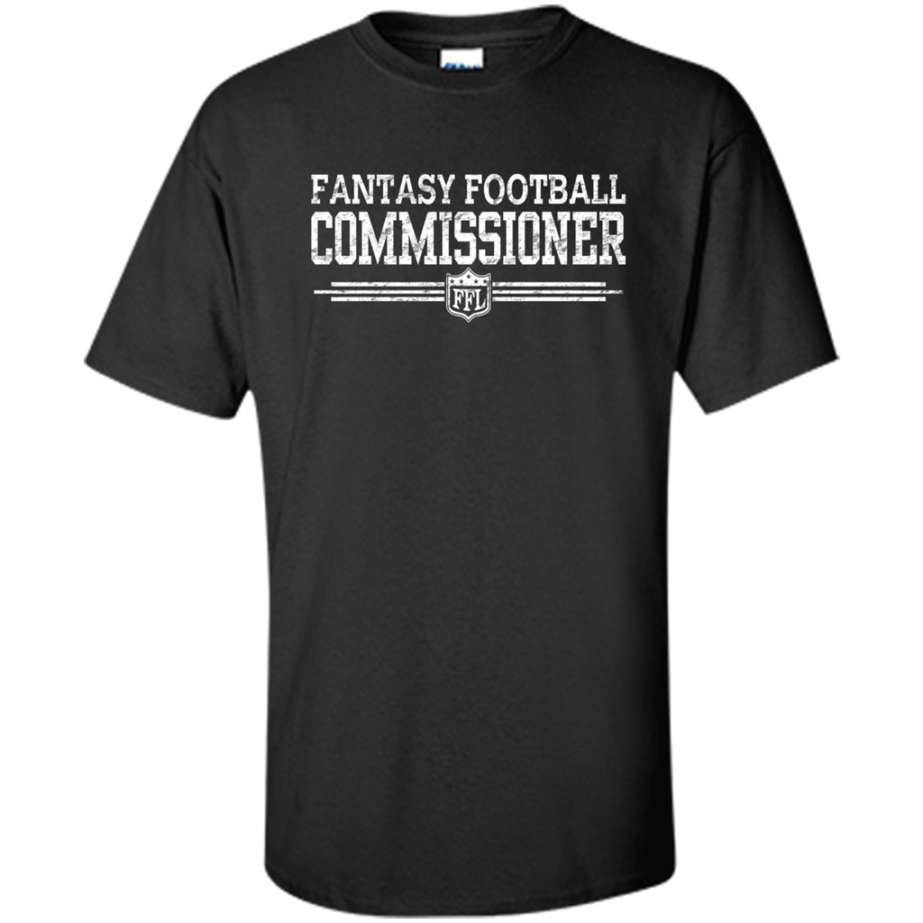 Vintage Fantasy Football Commissioner T-shirt Black