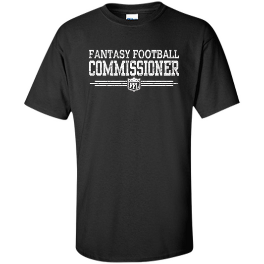 Vintage Fantasy Football Commissioner T-shirt Black