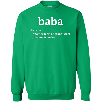 Fathers Day T-shirt Baba Definition Irish Green