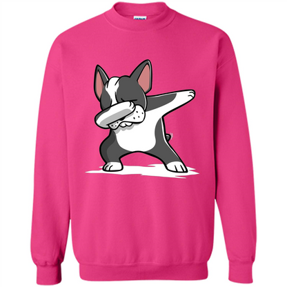 Dabbing Boston Terrier Dog T-Shirt Dab Dance T-shirt Heliconia