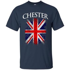 Chester England British Flag T-shirt