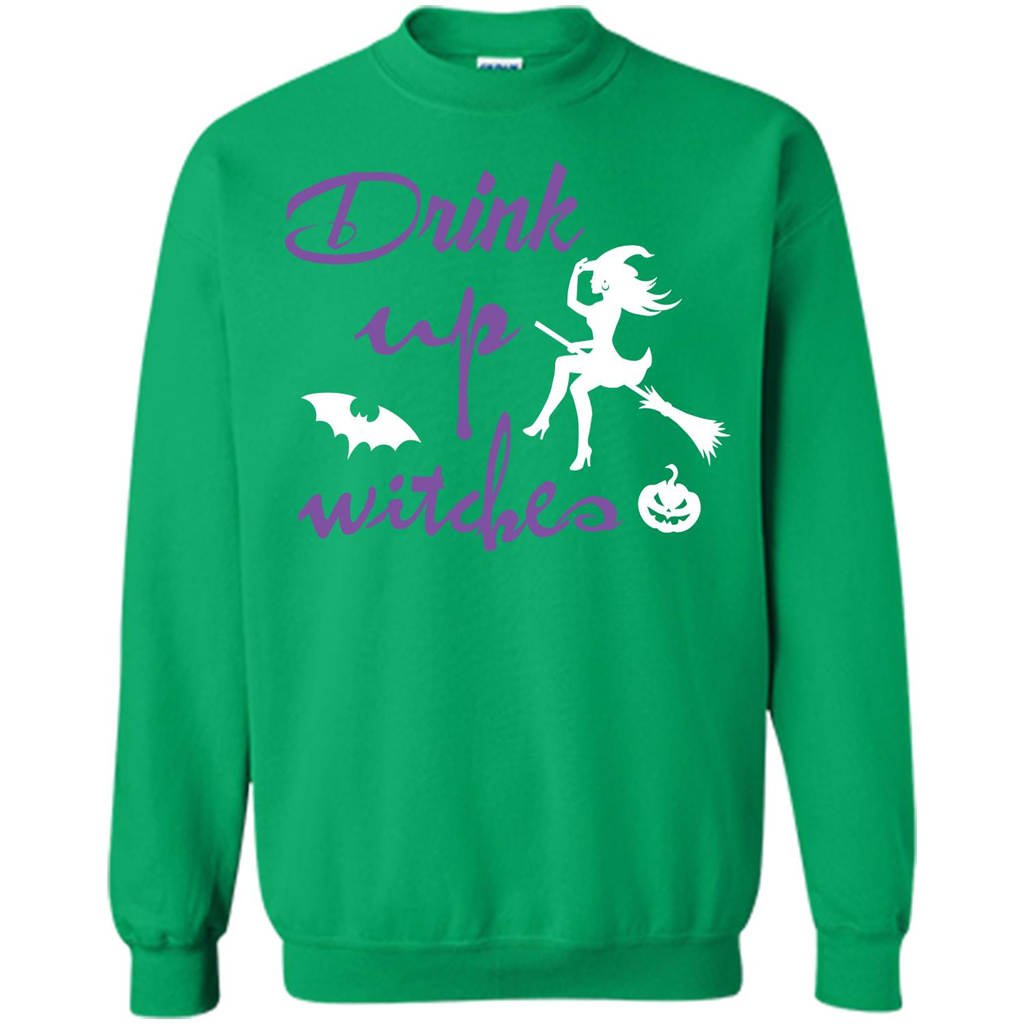 Halloween T-shirt Drink Up Witches T-shirt Irish Green