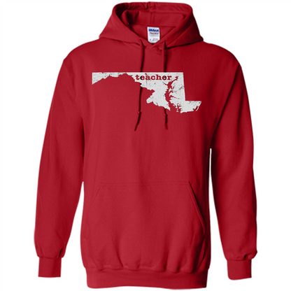 Maryland Teacher Home Style T-Shirt Red