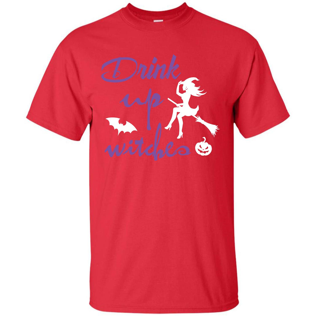 Halloween T-shirt Drink Up Witches T-shirt Red