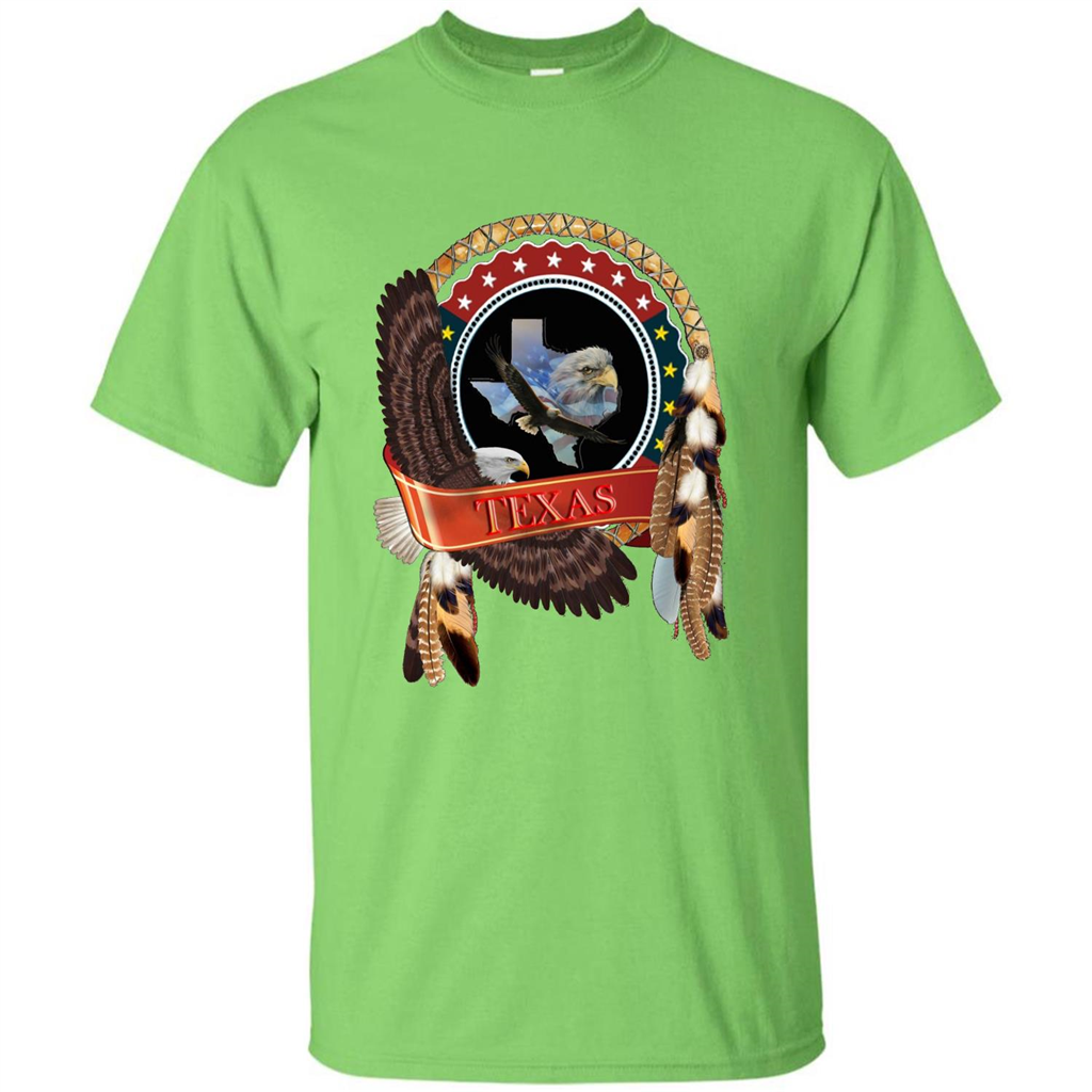 Dream Catcher Texas Art T-shirt Lime