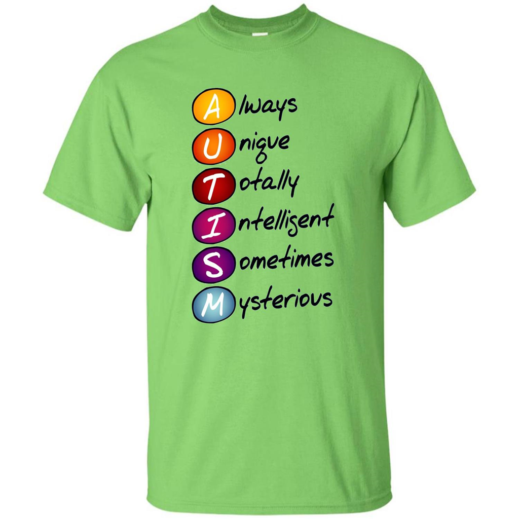 Autism Awareness Definition T-shirt Lime