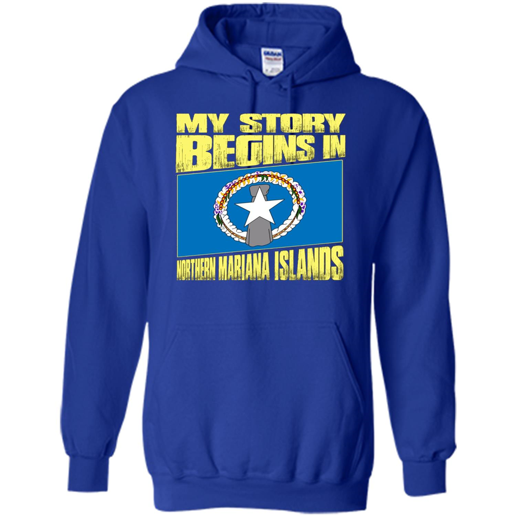 Story Begins In Northern Mariana Islands T-Shirt Royal