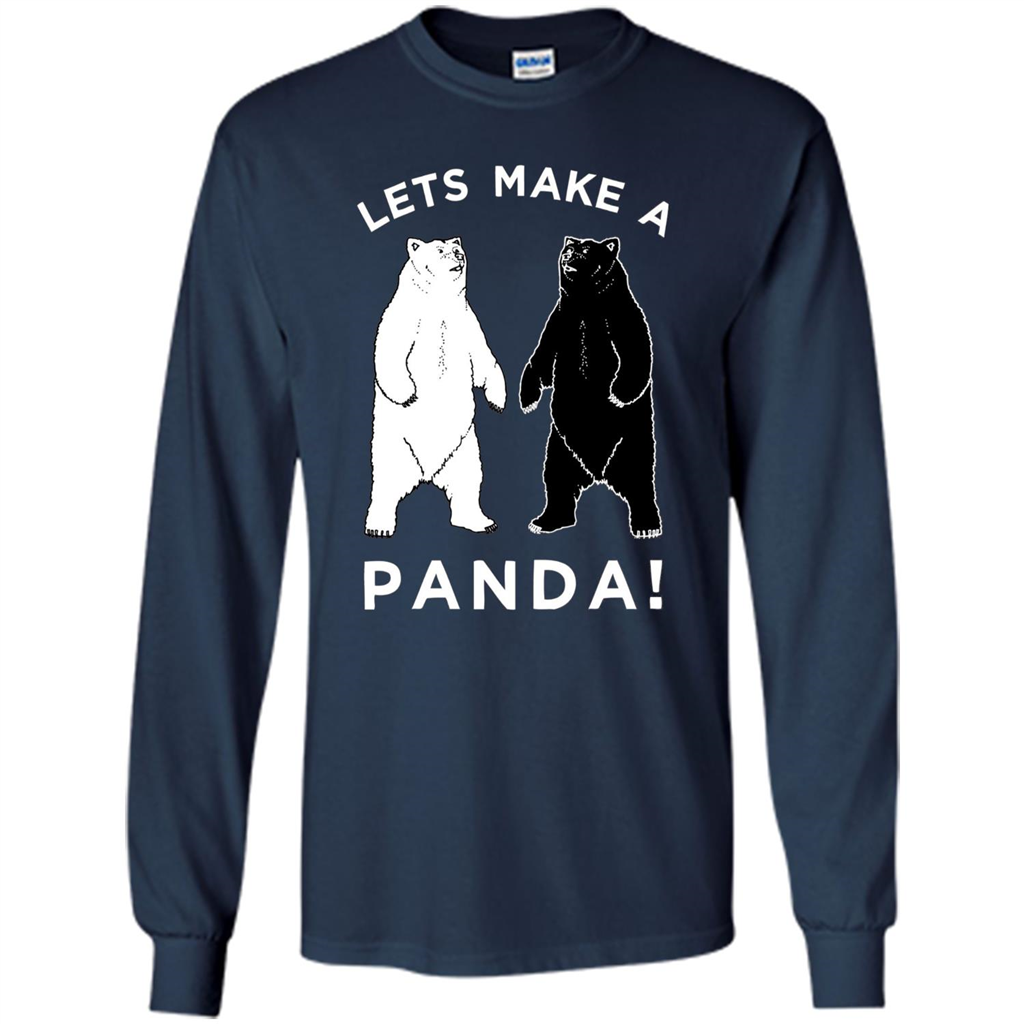Funny Panda T-shirt Lets Make A Panda T-Shirt Navy