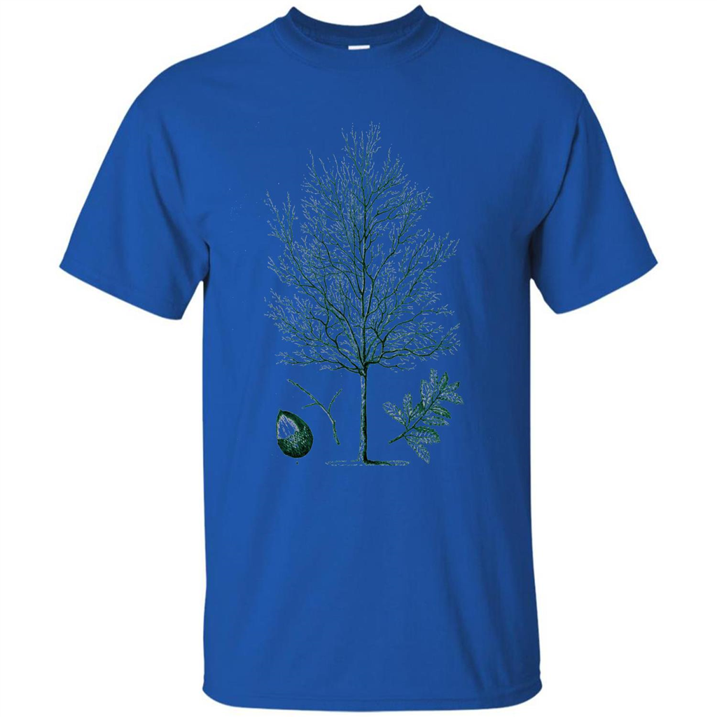 Oak Tree T-Shirt. Tree Acorn Oak Tree Woodsman T-shirt Royal