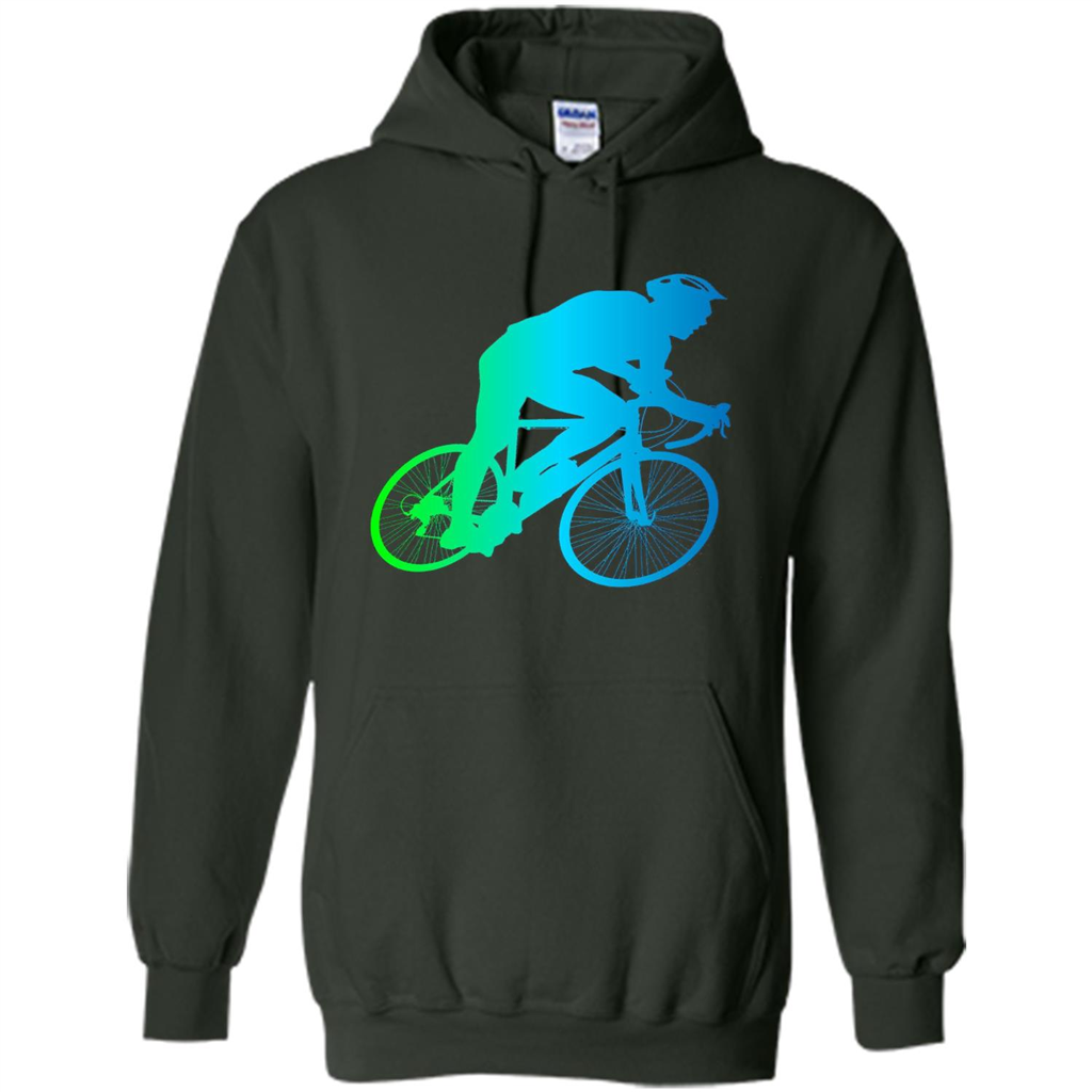 Bike Rider T-shirt Colorful Bicycle Biking Lover T-shirt Forest Green