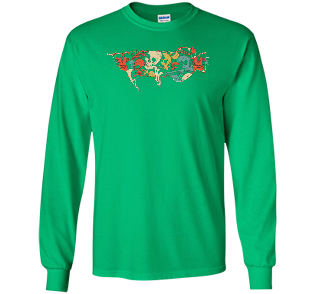 AROWANA Halloween T-shirt Skeleton Skull Vintage shirt Irish Green