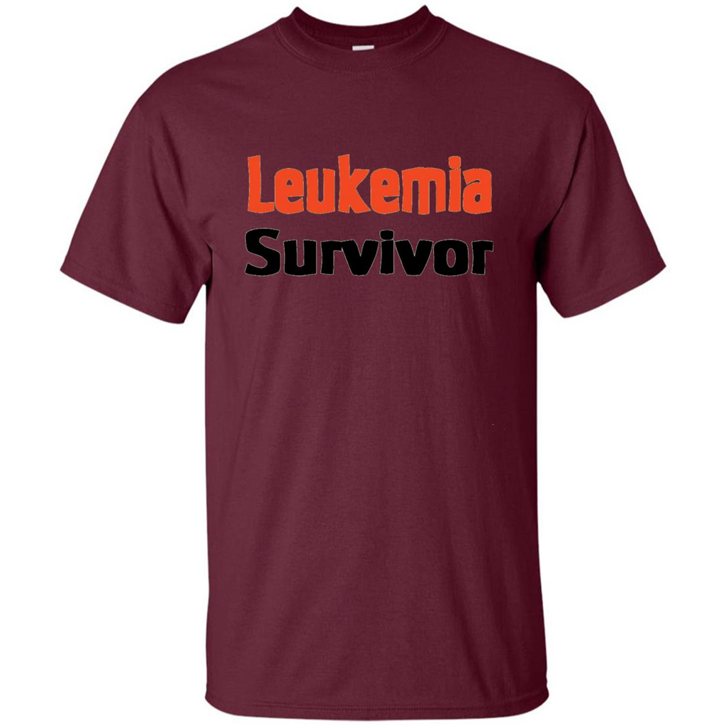 Leukemia Survivor Tshirt Maroon