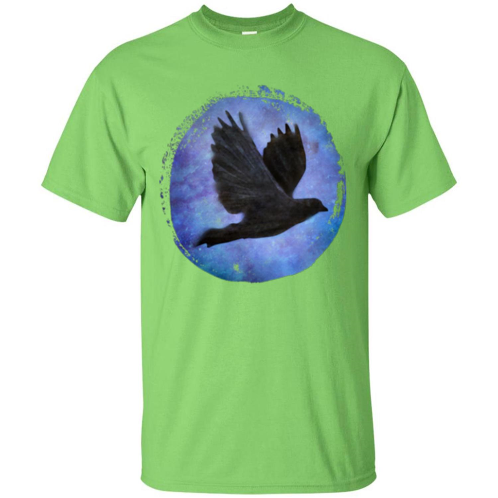 Raven In Flight T-shirt Lime