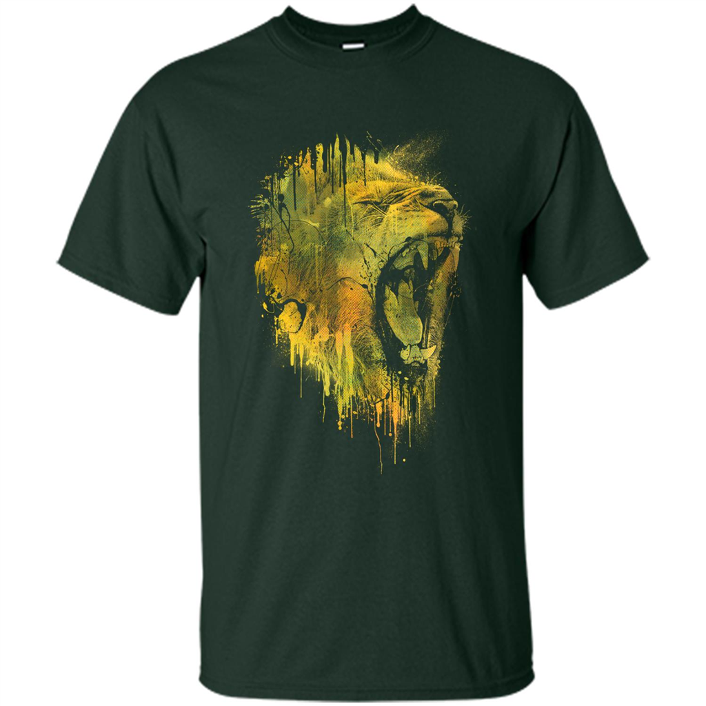 Lion Drip T-shirt Forest Green