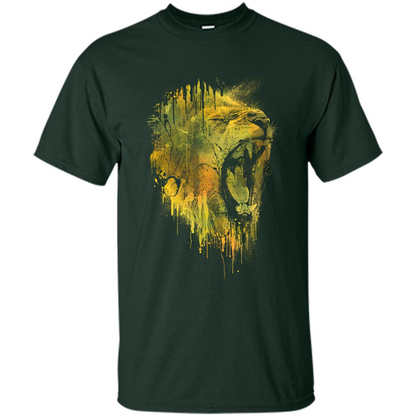 Lion Drip T-shirt Forest Green