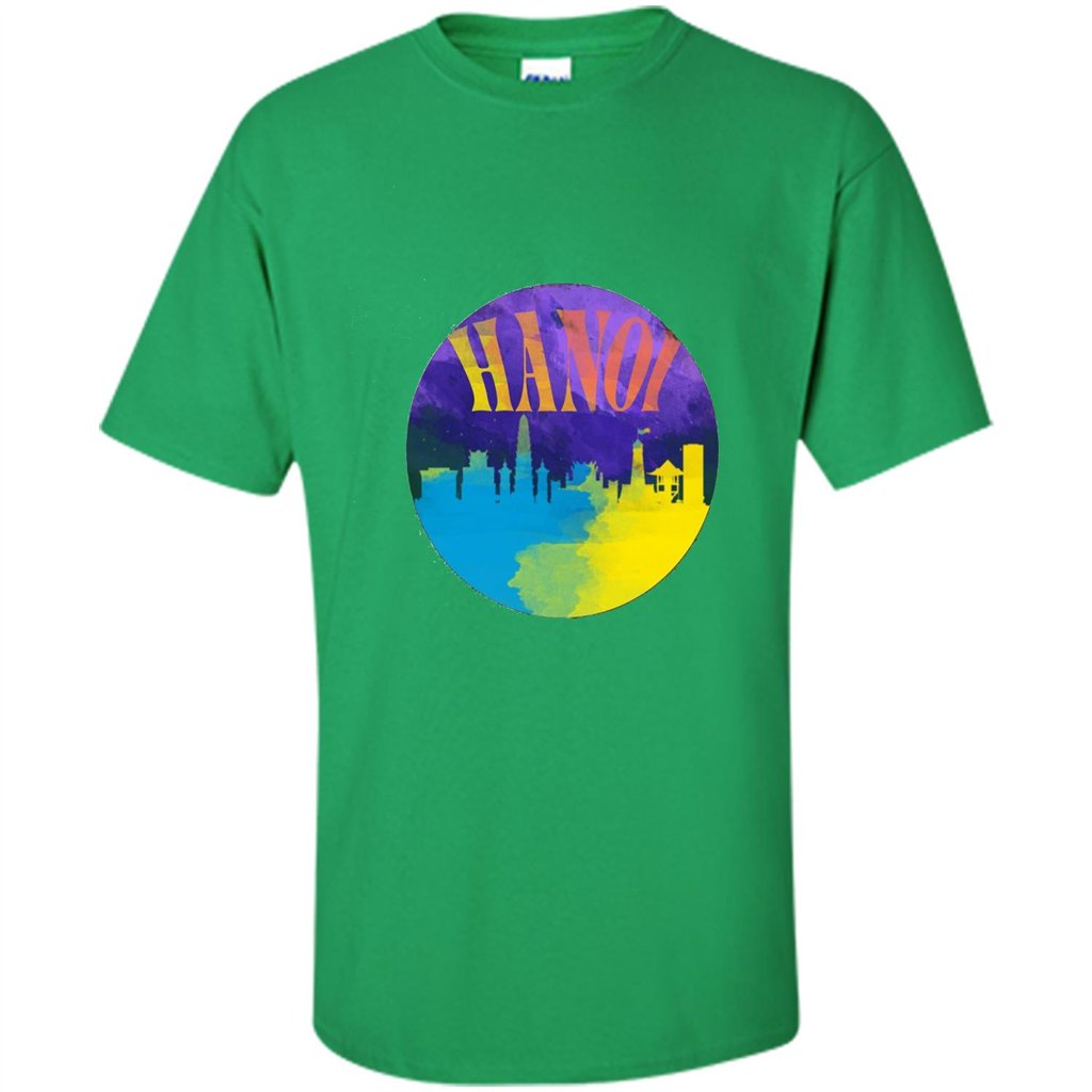 Love Vietnam T-shirt Hanoi Skyline Horizon Sunset Irish Green
