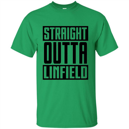 Straight Outta Linfield T-shirt Irish Green