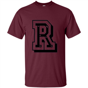 Letter R Initial T-Shirt for Names or Spelling Words