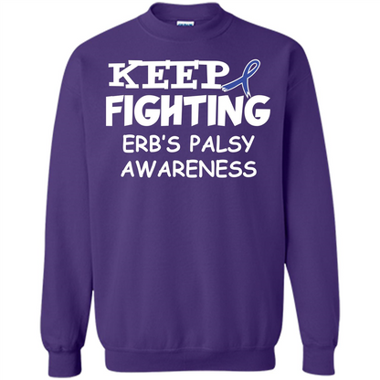 Cancer Awareness T-shirt Keep Fighting Erb’s Palsy Awareness Orange