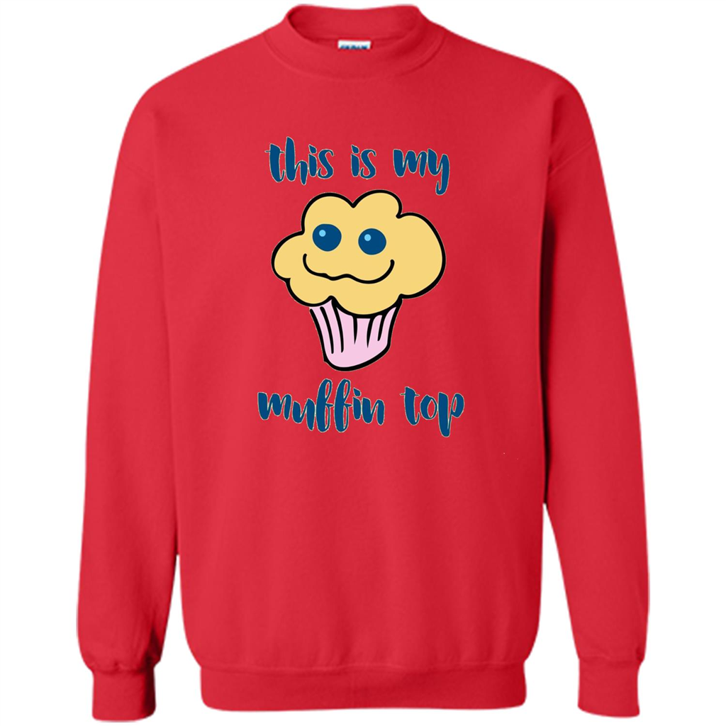 Baking T-shirt Funny This Is My Muffin Top T-Shirt Red