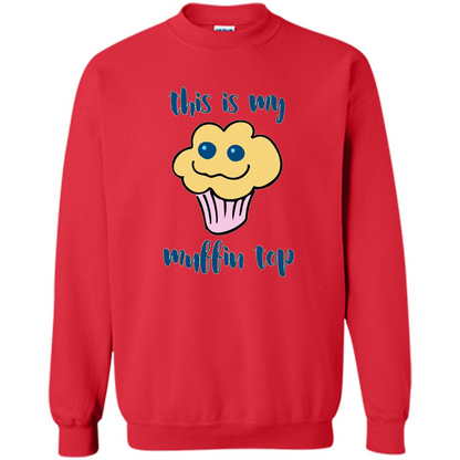 Baking T-shirt Funny This Is My Muffin Top T-Shirt Red