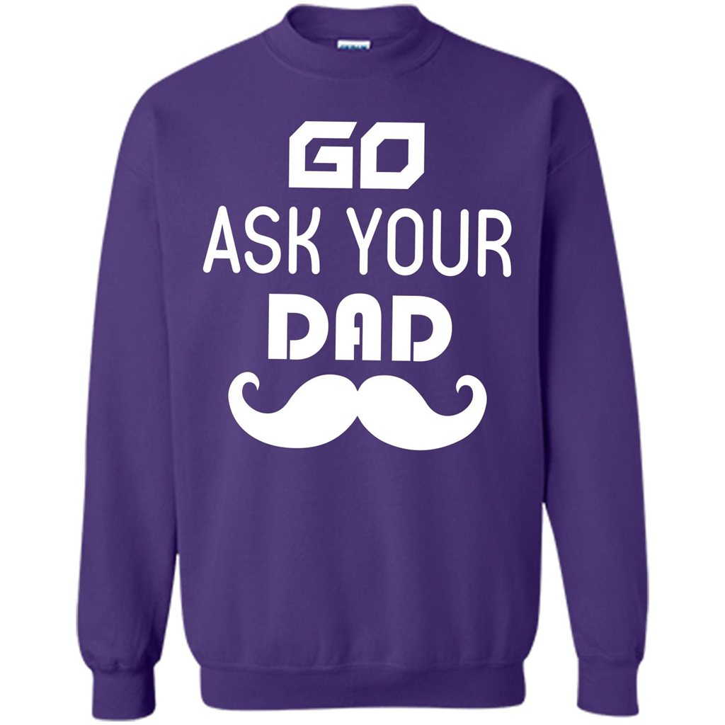Mommy T-shirt Go Ask Your Dad T-shirt Orange