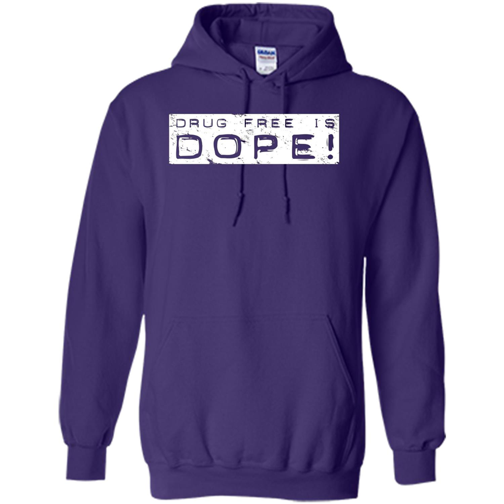 Drug Free Is Dope T-shirt Purple