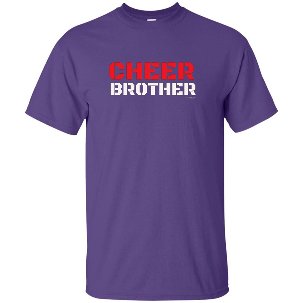 Cheer Brother T-Shirt for Brothers of Cheerleaders Purple