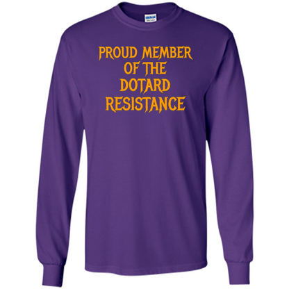 American President T-shirt Proud Member Of The Dotard Resistance T-shirt Purple