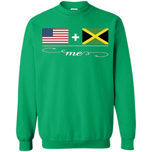 American + Jamaican = Me USA and Jamaica Flags T-shirt