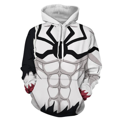 Bleach Hollow Ichigo (Shirosaki Vasto Lorde) Cosplay 3D Hoodie