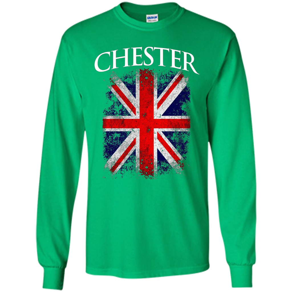 Chester England British Flag T-shirt Irish Green