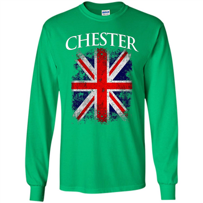 Chester England British Flag T-shirt Irish Green