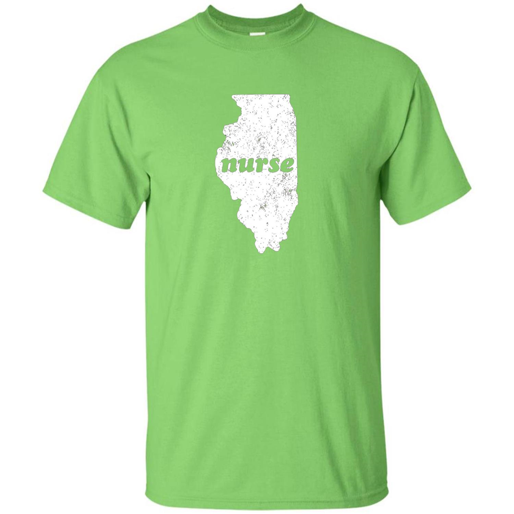 Nursing T-shirt Nurse Graduation Illinois T-shirt Lime