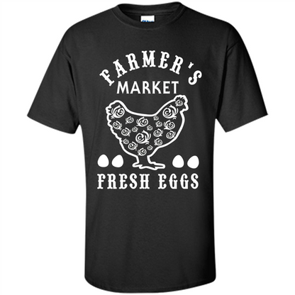Famer's Market Fresh Eggs T-shirt Black