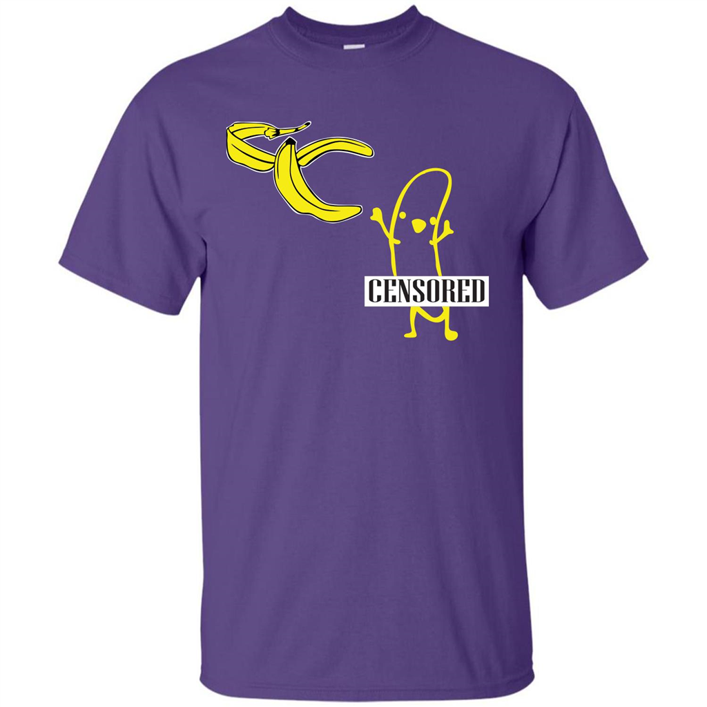 Banana T-shirt Censored T-shirt Purple
