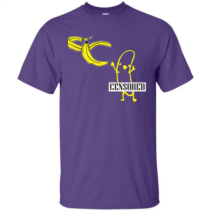 Banana T-shirt Censored T-shirt Purple