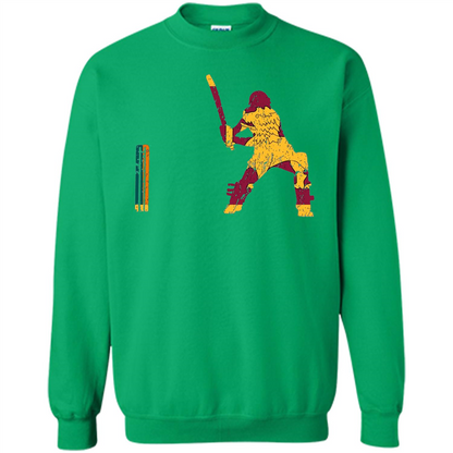 American Football T-shirt Sri Lankan Cricketer Batsman Wicket Cricket Match Irish Green