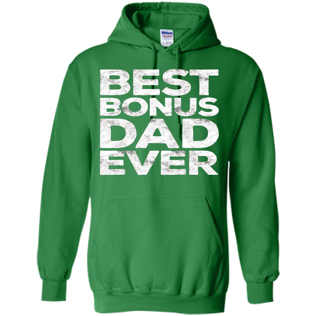 Fathers Day T-shirt Best Bonus Dad Ever Irish Green