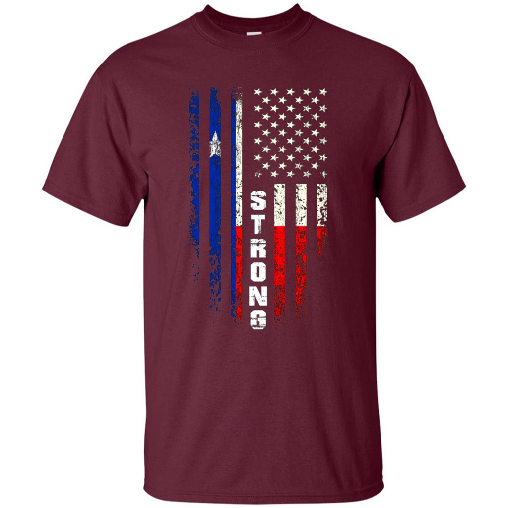 Texas Strong T-shirt Hurricane Harvey 2017 T-shirt Maroon
