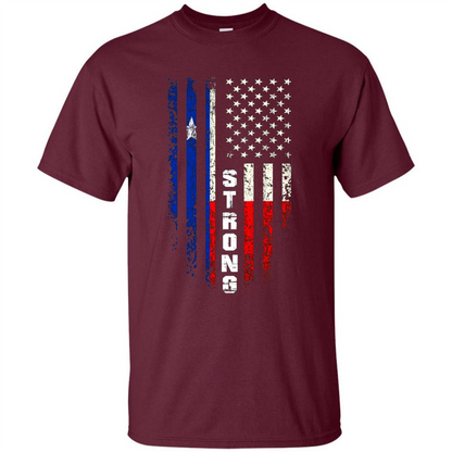 Texas Strong T-shirt Hurricane Harvey 2017 T-shirt Maroon