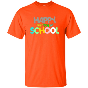 Happy First Day of School Colorful T-shirt