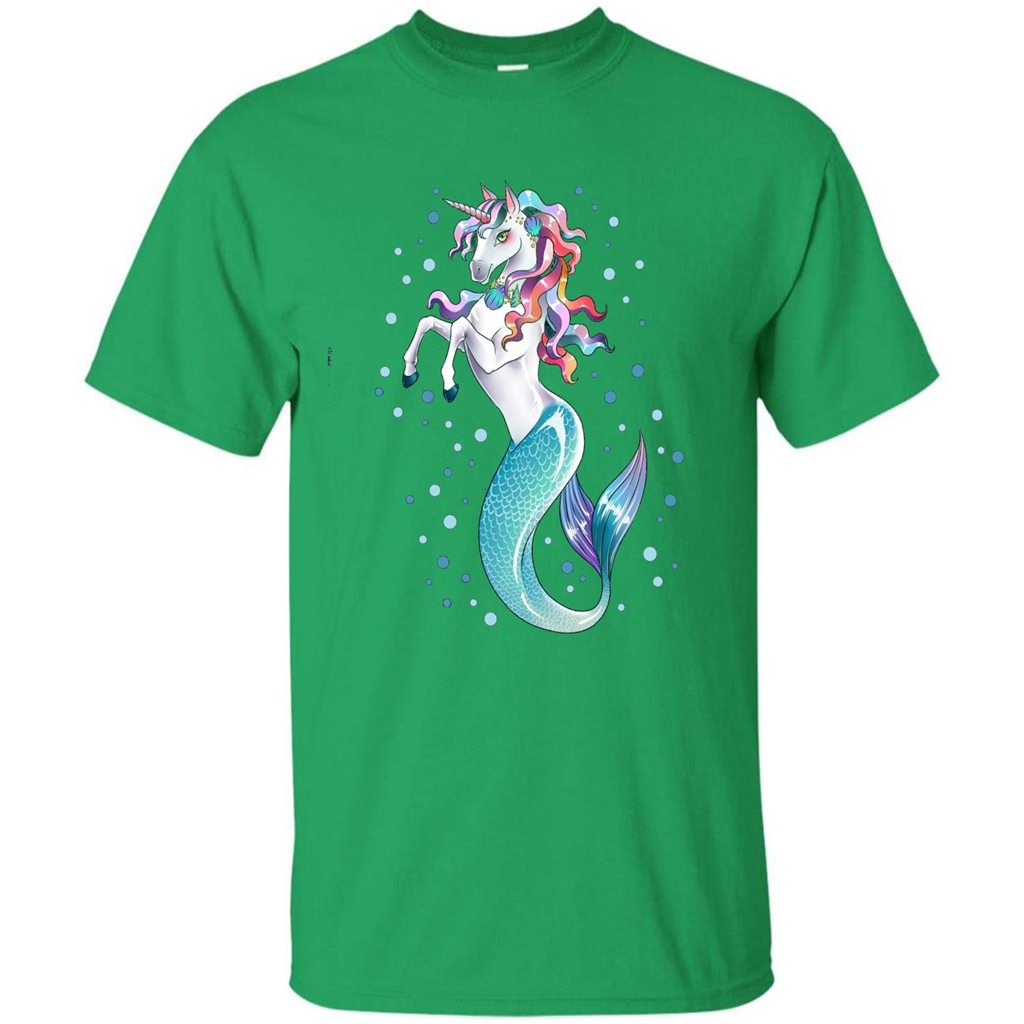 Unicorn Mermaid Mermicorn Cute T-Shirt Irish Green